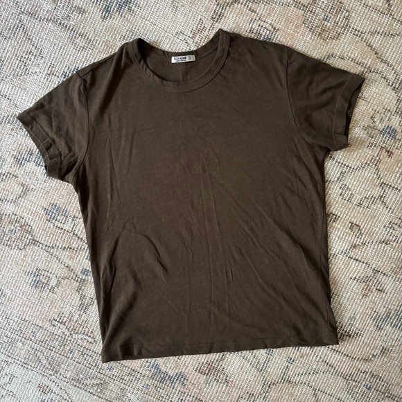 Buck Mason Slub Easy Crew Tee in river rock - Picture 1 of 2